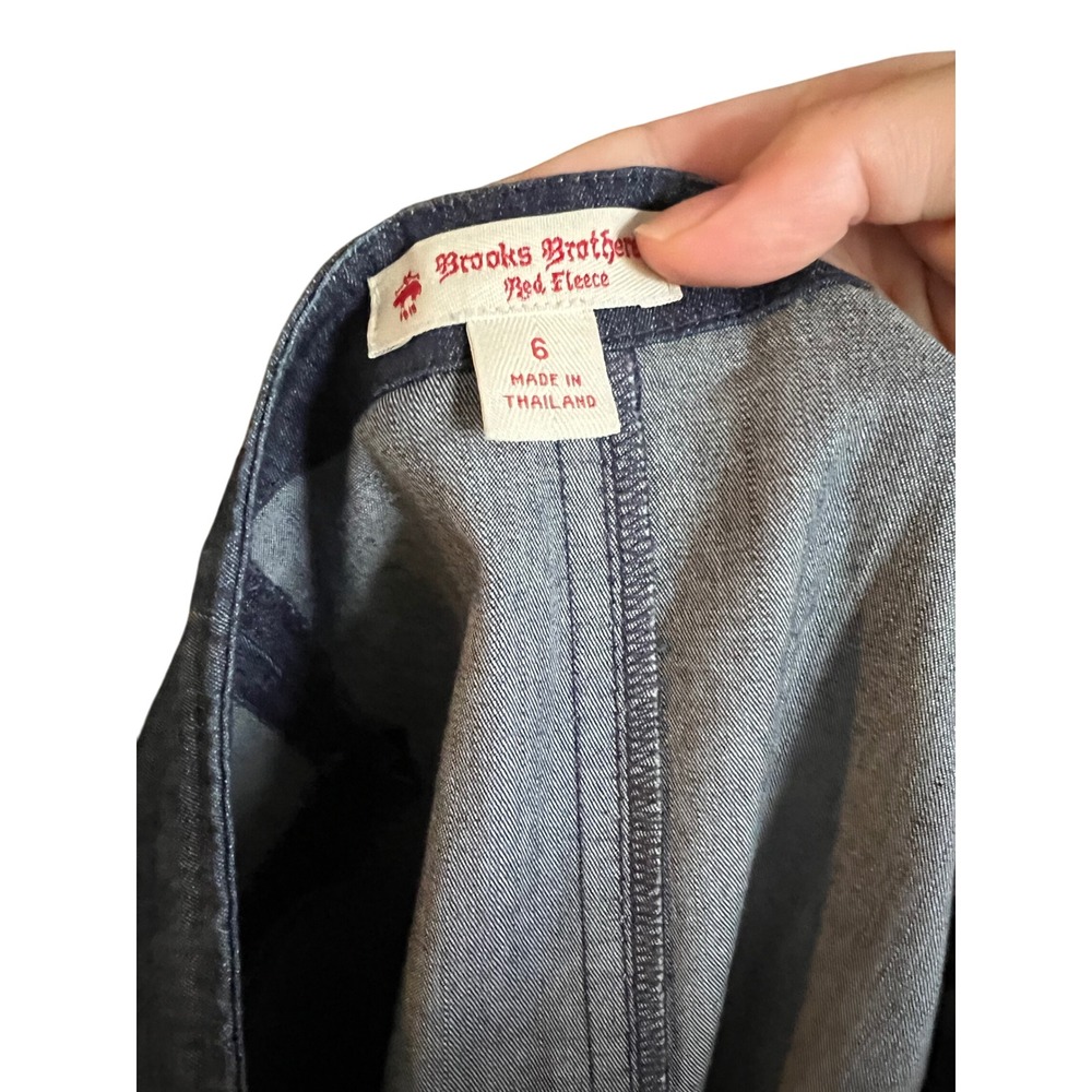 Brooks Brothers Red Fleece Denim‎ Skirt Women's Size 6 Pencil Dark Wash - Picture 3 of 5